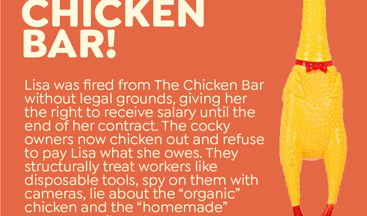 Boycot the chicken bar